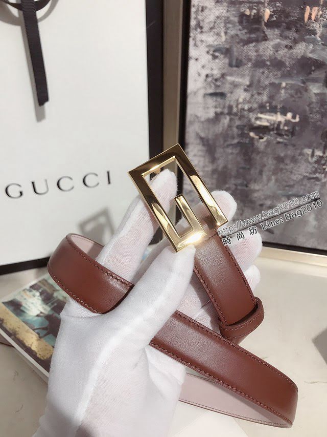 Gucci經典皮帶 古奇方扣牛皮腰帶  jjp2039